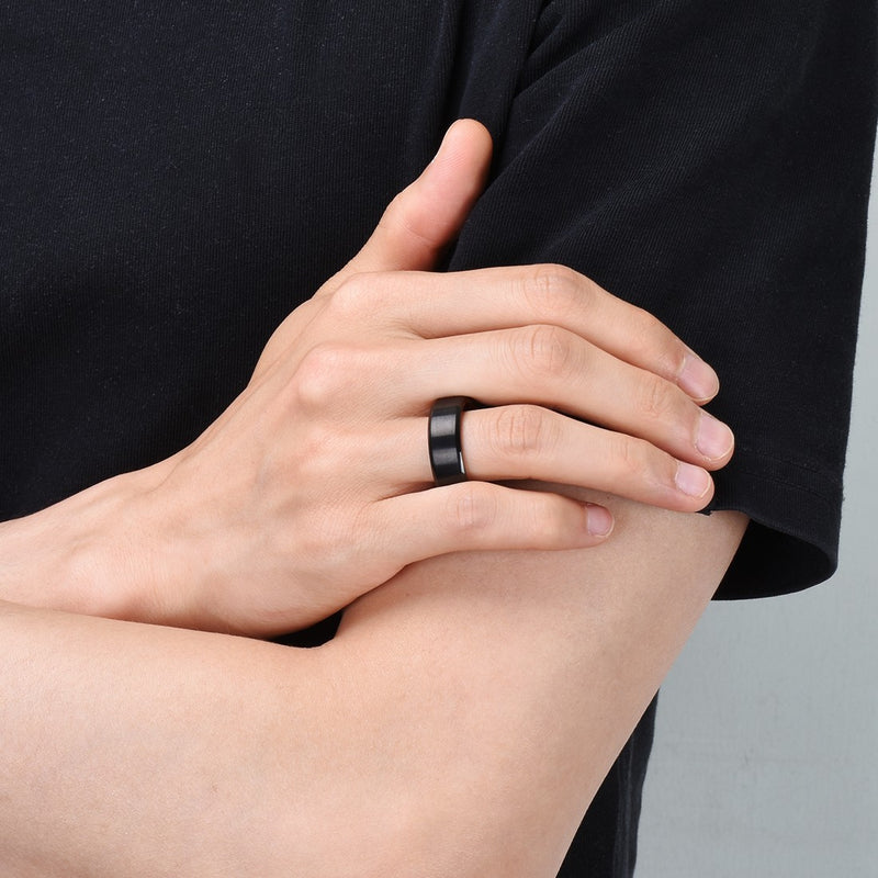 King Will BASIC&trade; 8mm titanium ring