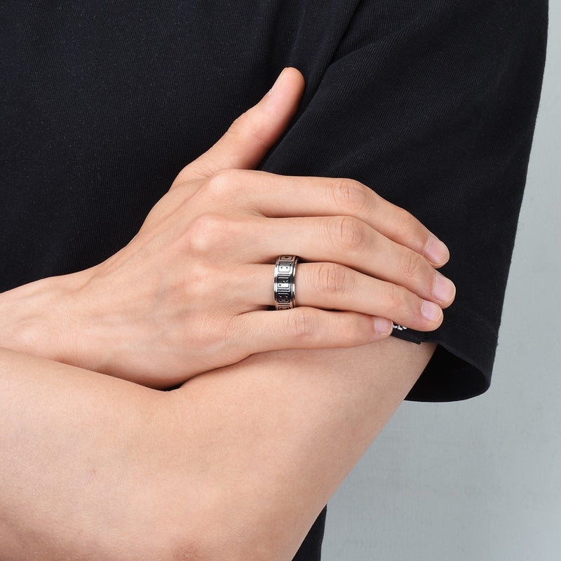 King Will INTERTWINE&trade; 8mm titanium ring