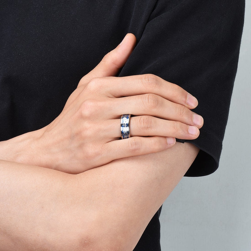 King Will STEAMPUNK&trade; 8mm titanium ring