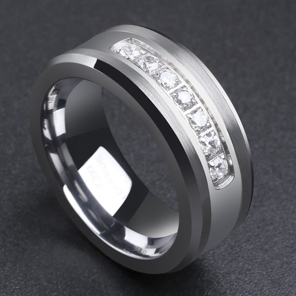 King Will GEM&trade; 8mm tungsten ring