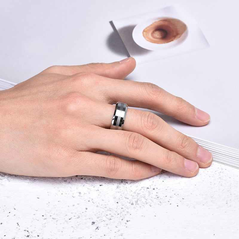 King Will CLASSIC&trade; 8mm tungsten ring