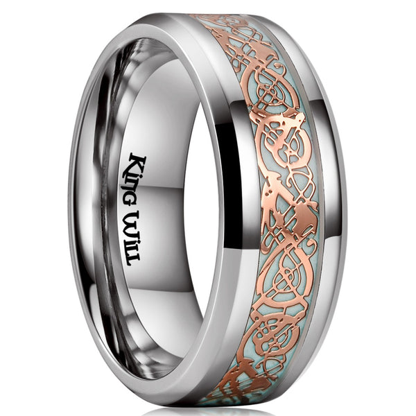 King Will DRAGON&trade; 8mm titanium ring