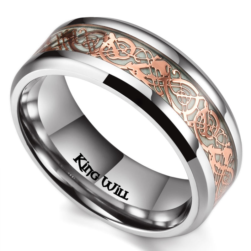 King Will DRAGON&trade; 8mm titanium ring